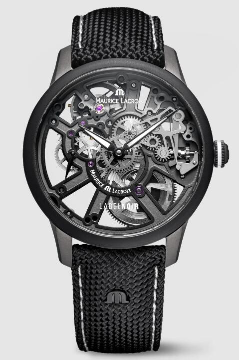 Maurice Lacroix Masterpiece Skeleton Label Noir MP7228-DLB04-090-2 Replica Watch